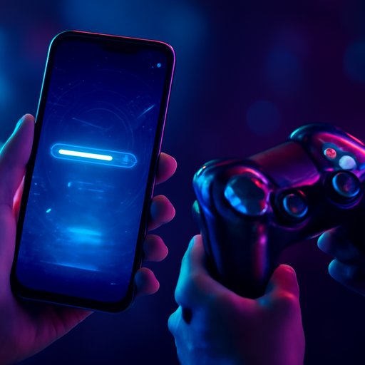 9bd loading bar on smartphone display